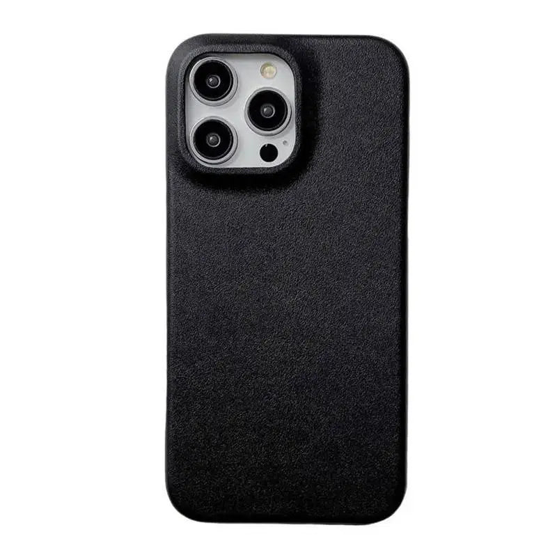 smooth leather iphone case