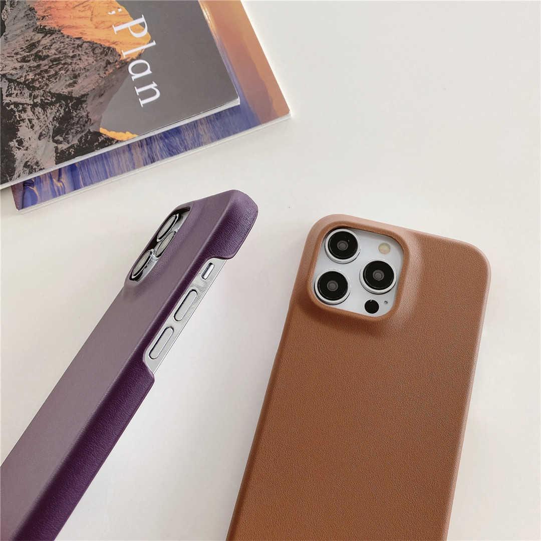 smooth leather iPhone case