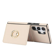Hands-free leather phone case