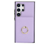 Magnetic clasp wallet case for Samsung