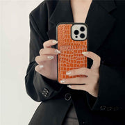 croc slin iPhone case with card holder