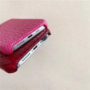 alligator leather phone case