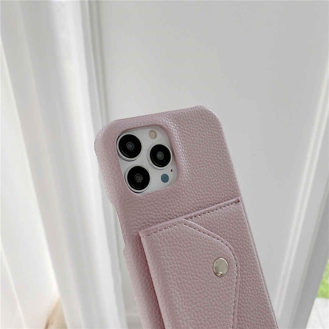 pebble leather wallet iphone case