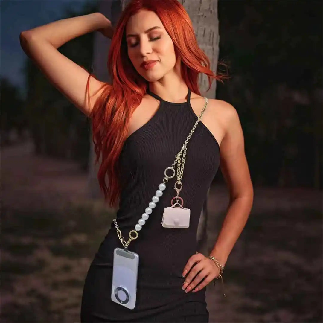 Phone chain with lobster clips