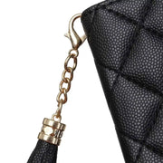 phone folio case with tassel