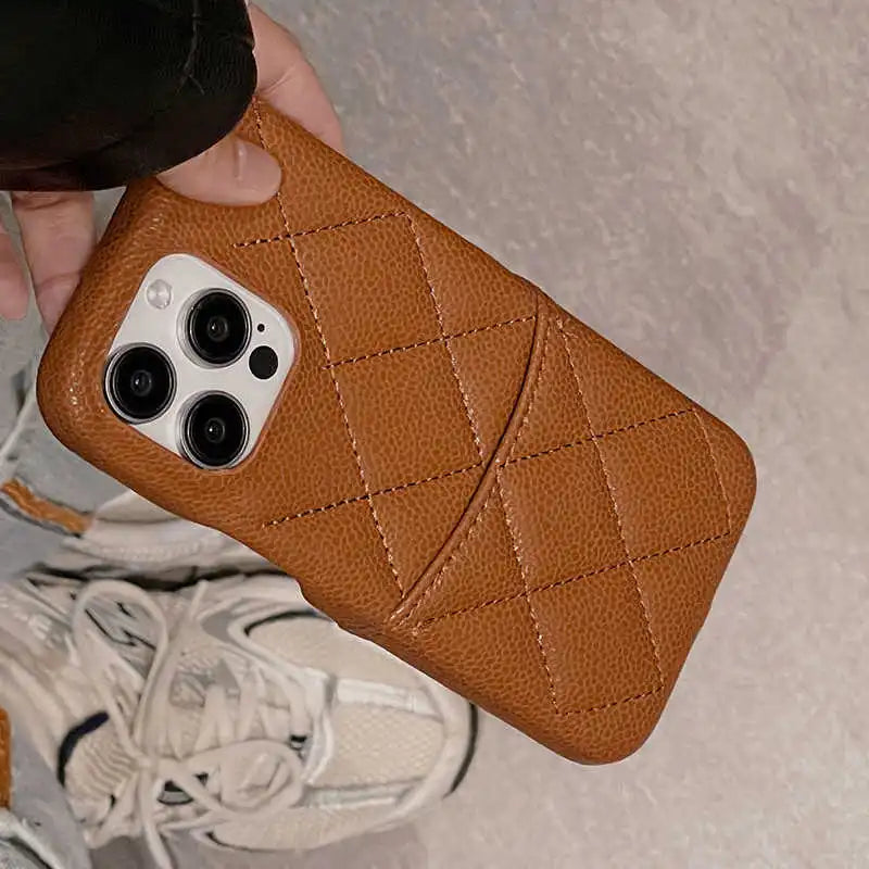 luxury iPhone 15 pro case with card holder