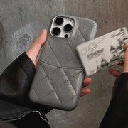 Leather iphone case with card holder