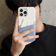 color block wallet iphone case