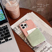 crocodile iphone case with card holder