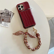 faux leather phone clutch
