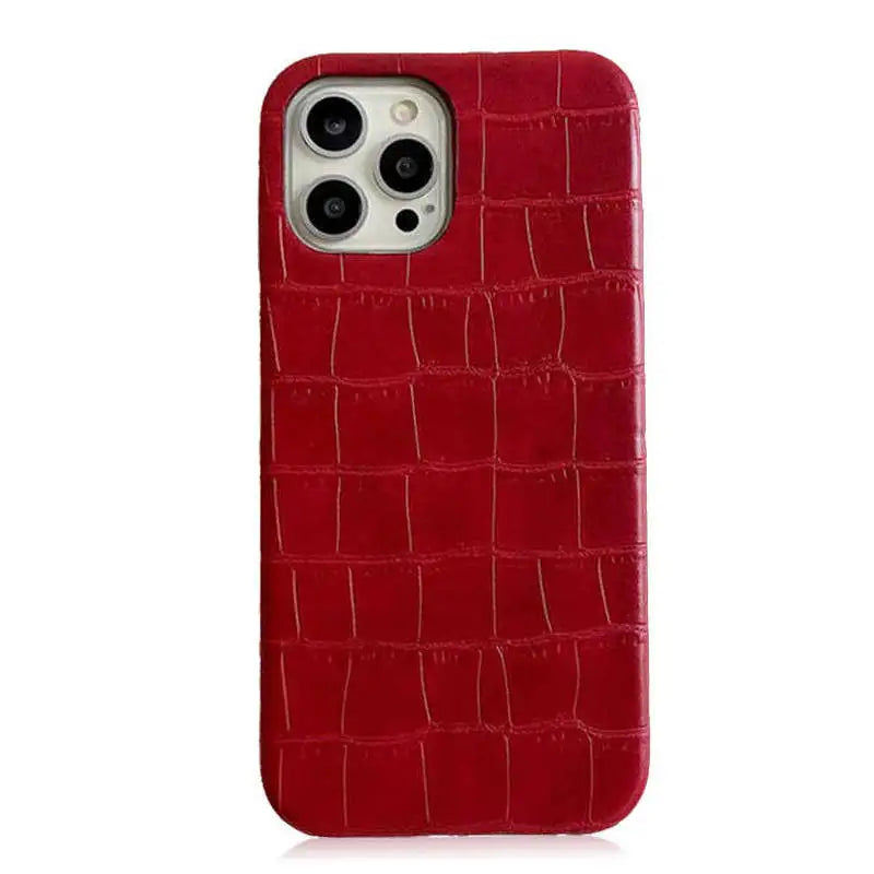 Phone Case Crocodile Iphone 12 Pro Case Crocodile Embossed Leather