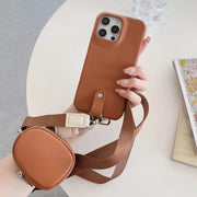 iPhone case with AirPods pouch