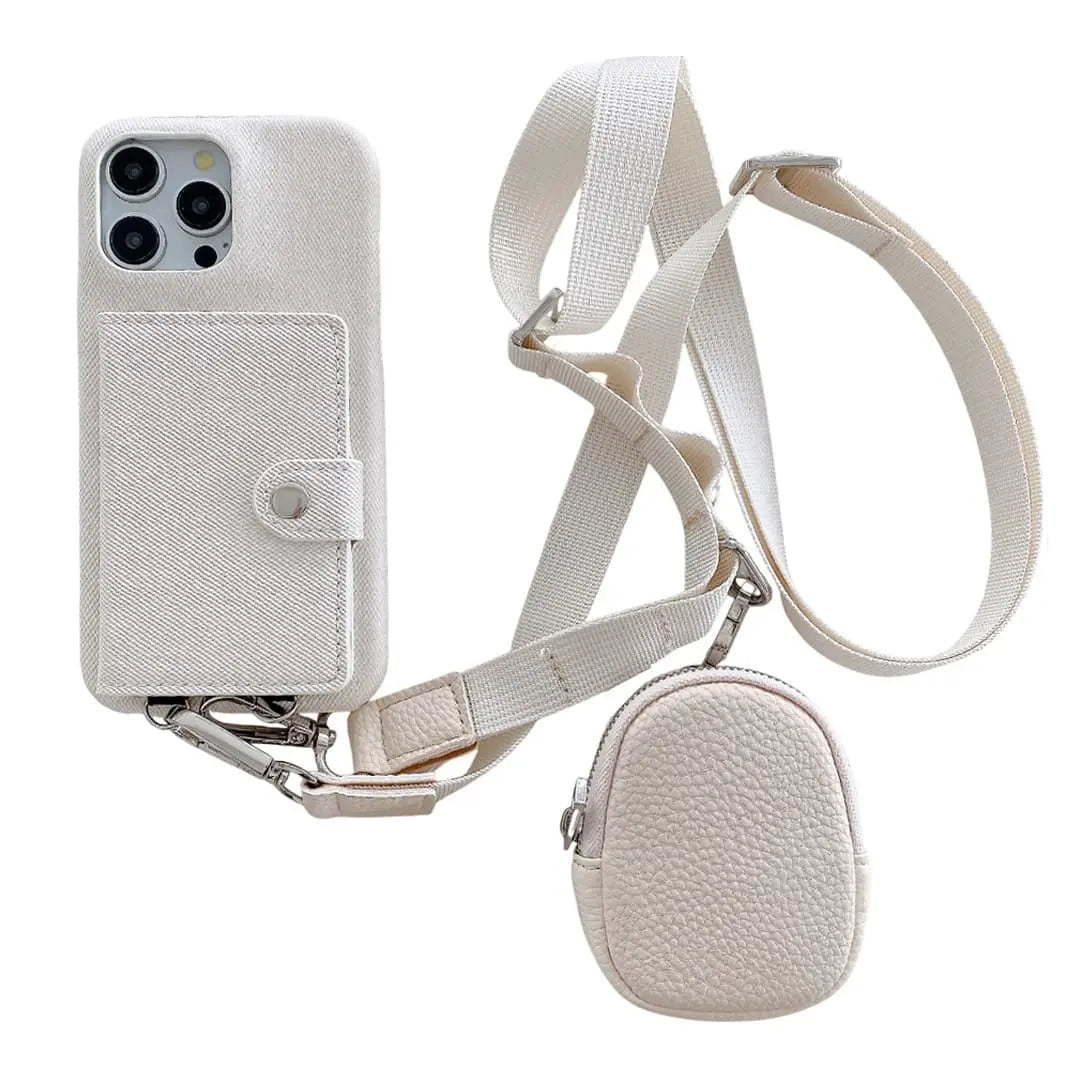 Denim iPhone wallet case