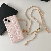 caviar leather crossbody phone case