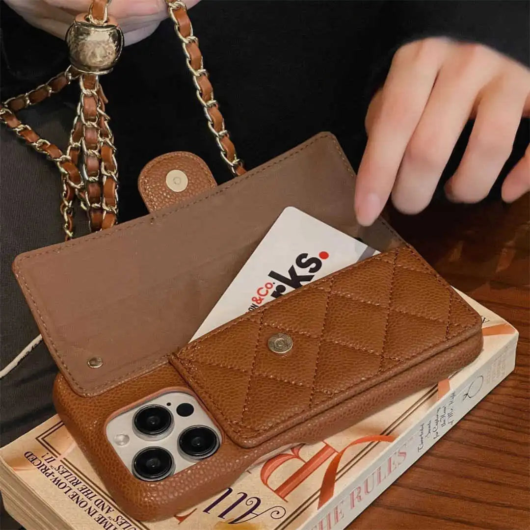 crossbody iphone case with card holder