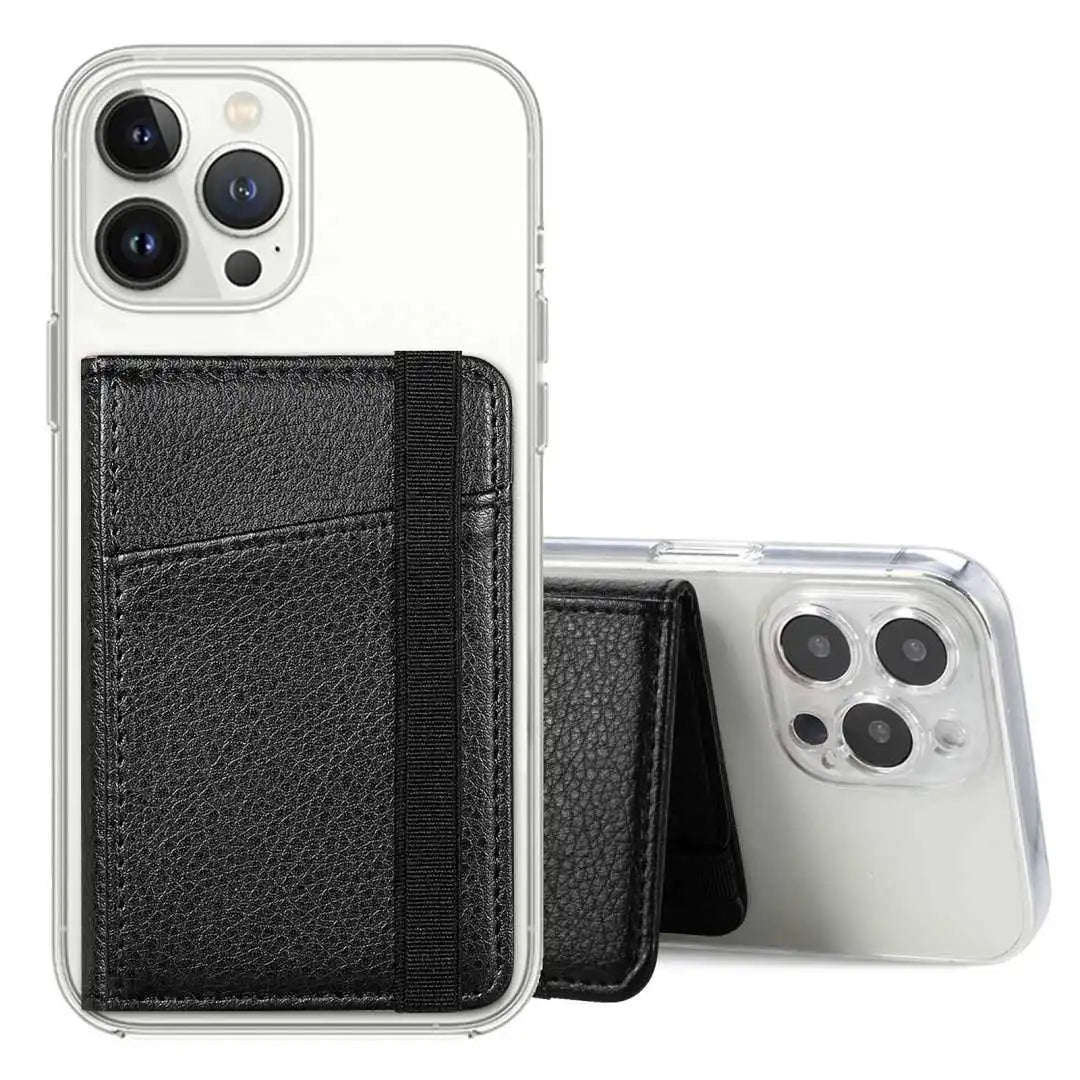 Convenient Leather Phone Wallet Stick On: Always Within Reach