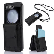 black Flip 5 leather crossbody case
