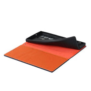 genuine leather folio phone case
