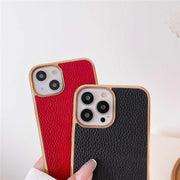 genuine leather iPhone 12 pro max case