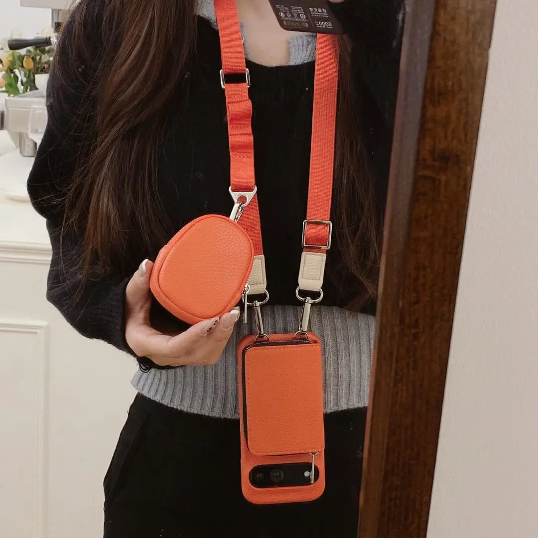 Hands-free zipper wallet case Google Pixel