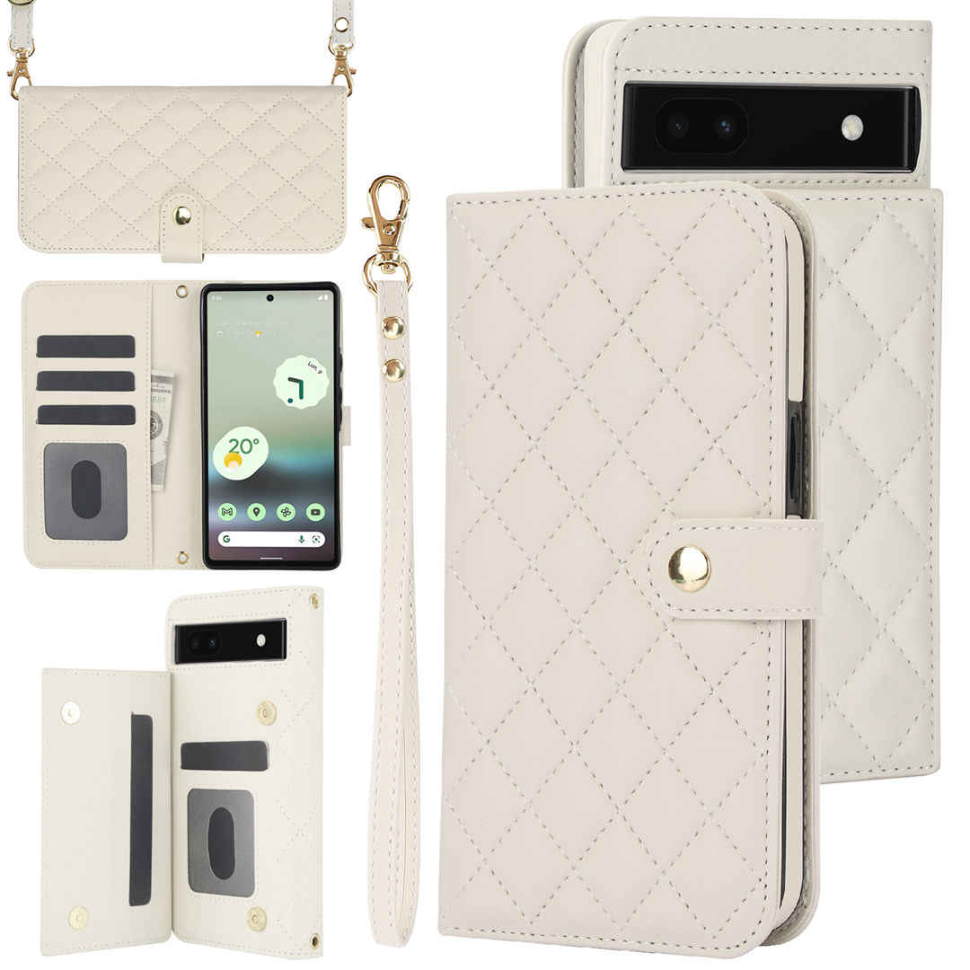 white pixel folio phone case