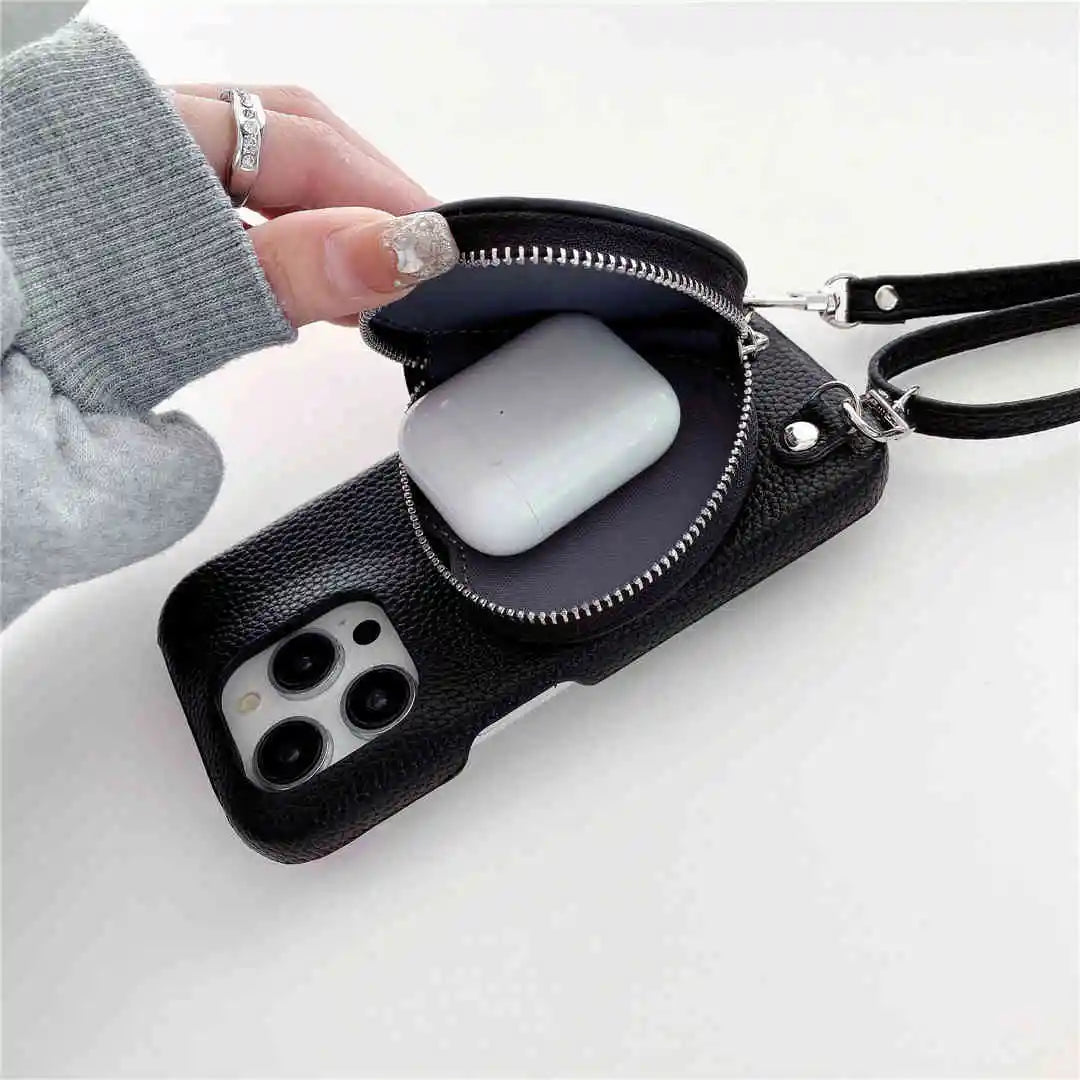 iPhone case with small pouch