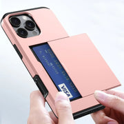 Hidden card slot iPhone case
