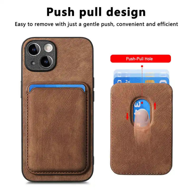 phone case with magnetic card holder