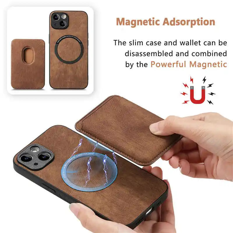 iPhone case with magnetic card holder
