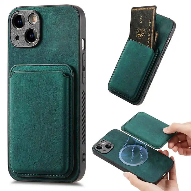 vintage leather iphone case