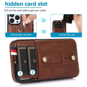 Phone case with hidden card slot