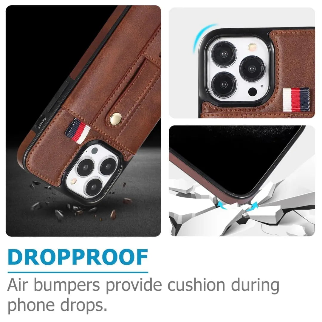 Scratch-resistant leather phone case