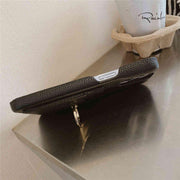 leather iPhone casse with ring stand