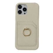 leather iPhone case with card slots