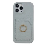 pebble leather iphone case with card holders