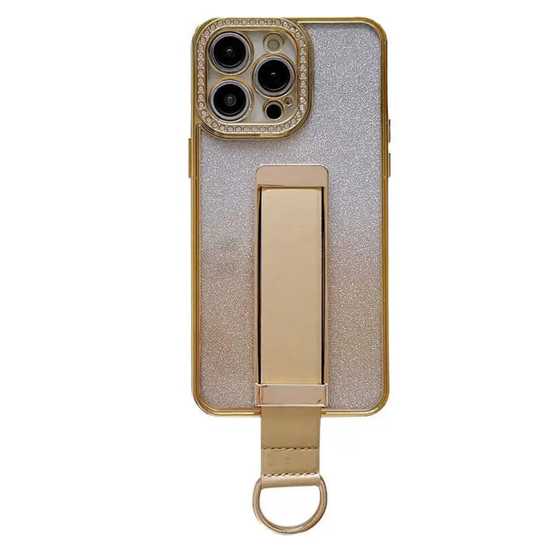 glitter phone case with finger loop