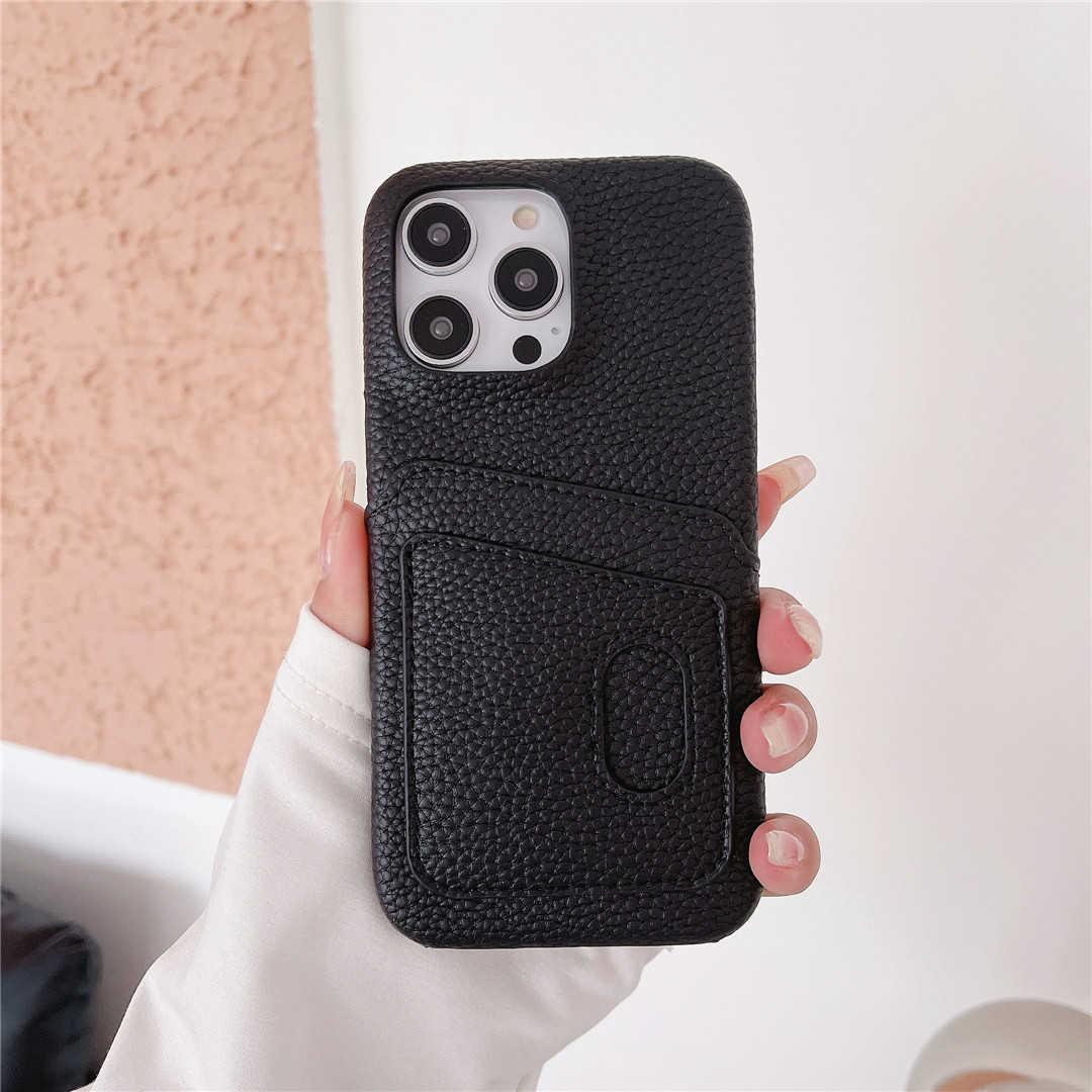 black iPhone case with card holder