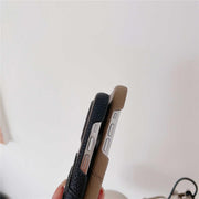 leather iPhone case with card holders