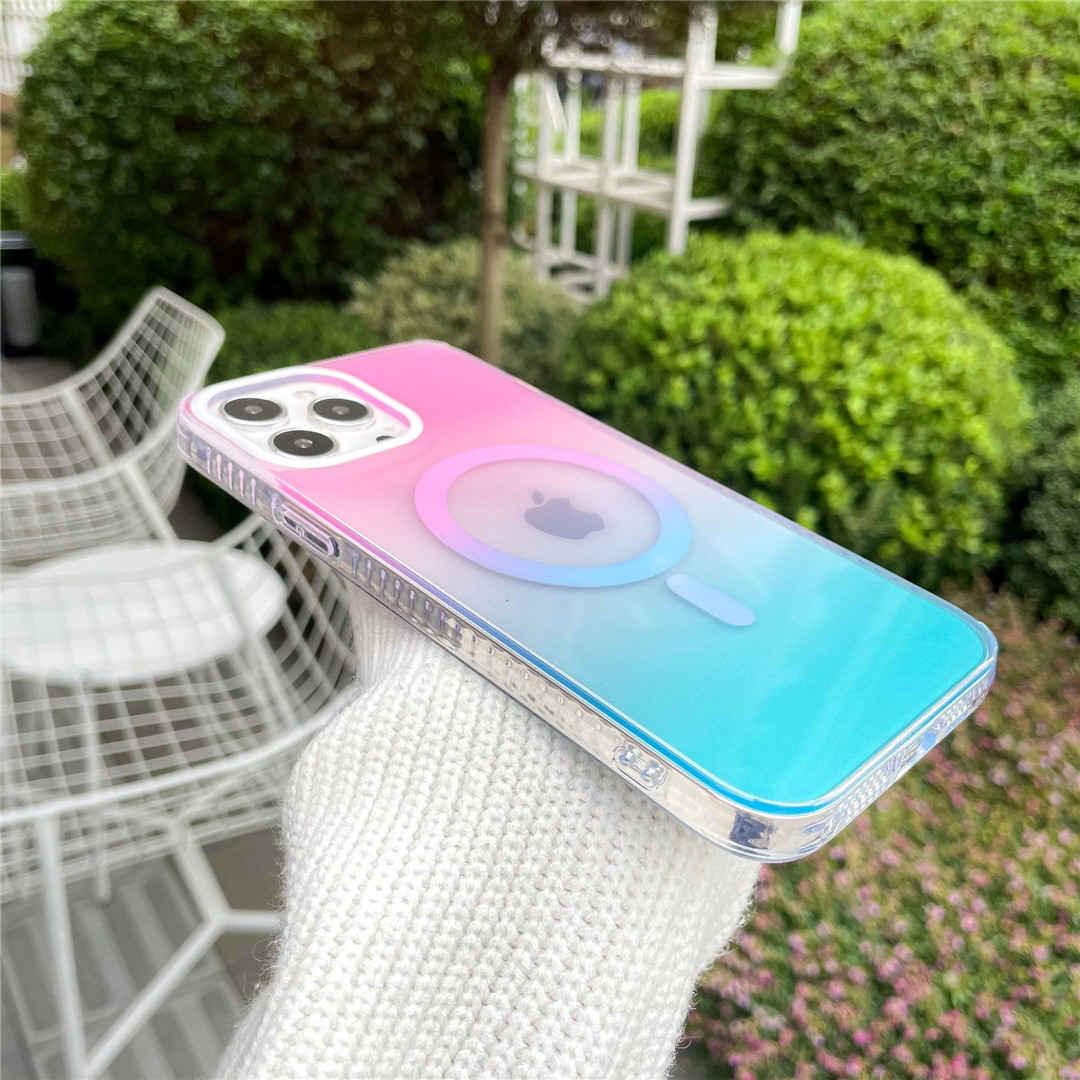 ombre color magnetic iPhone case