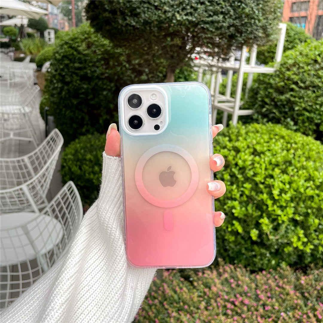 clear gradient iphone case