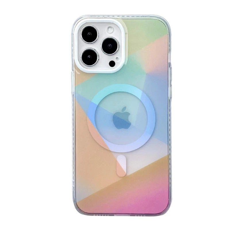 geometric phone case with magsafe