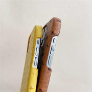 ostrich skin leather iphone case