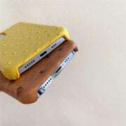ostrich skin iPhone 13 case