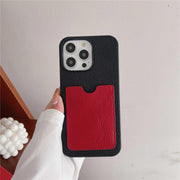 genuine leather phone case with card holder