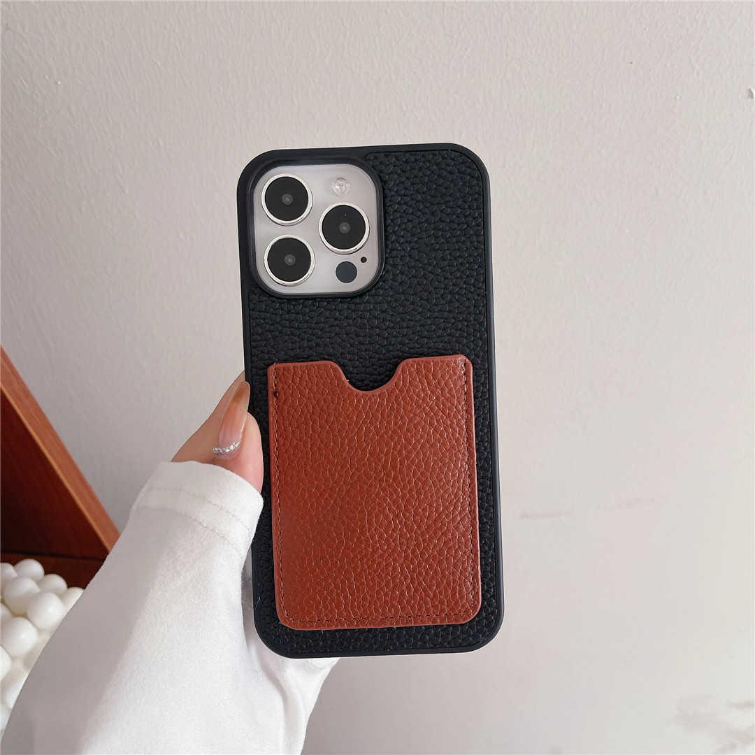 genuine leather iPhone case with card holder