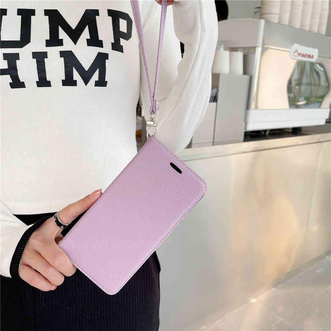 leather iPhone folio wallet case