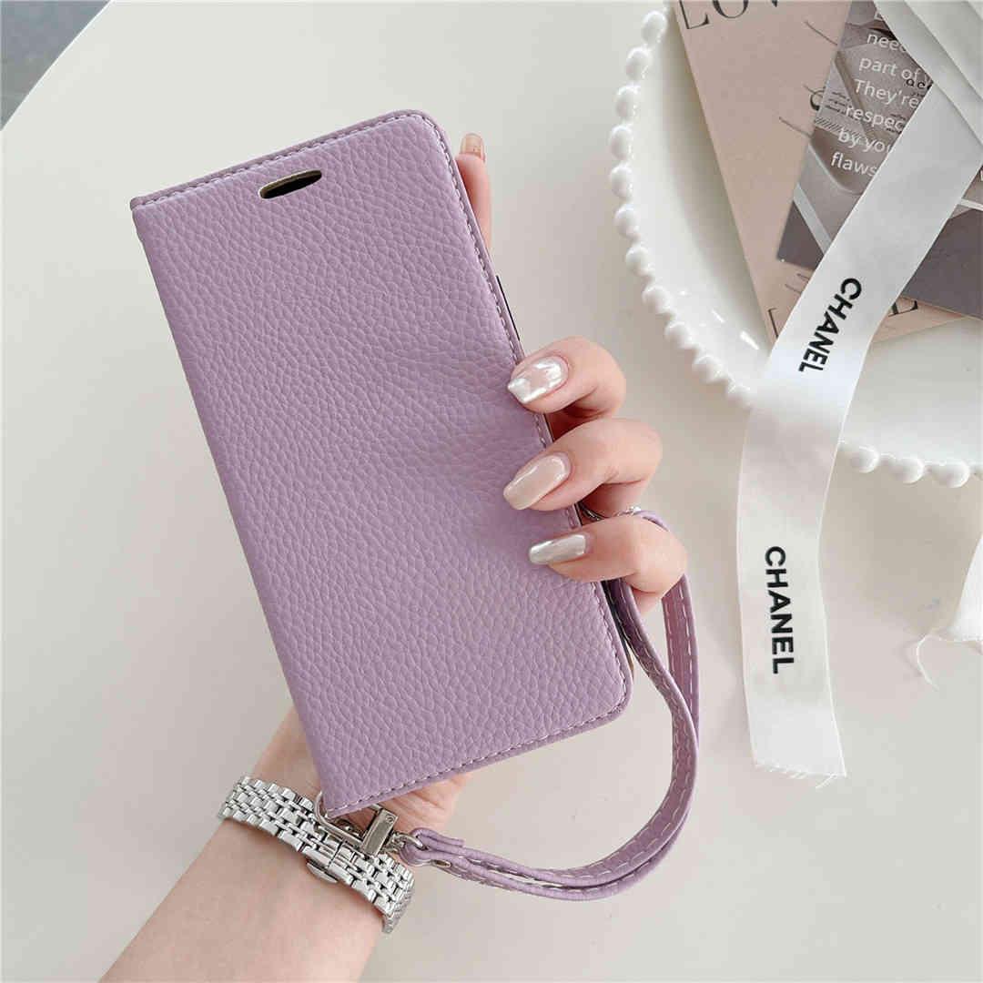 wristlet wallet iPhone case leather