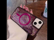 liquid glitter iPhone case with Magsafe