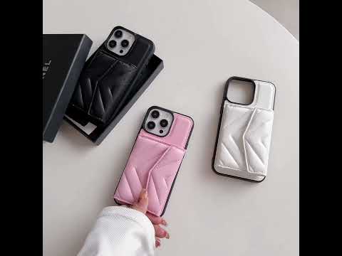 quilted iphone case with wallet