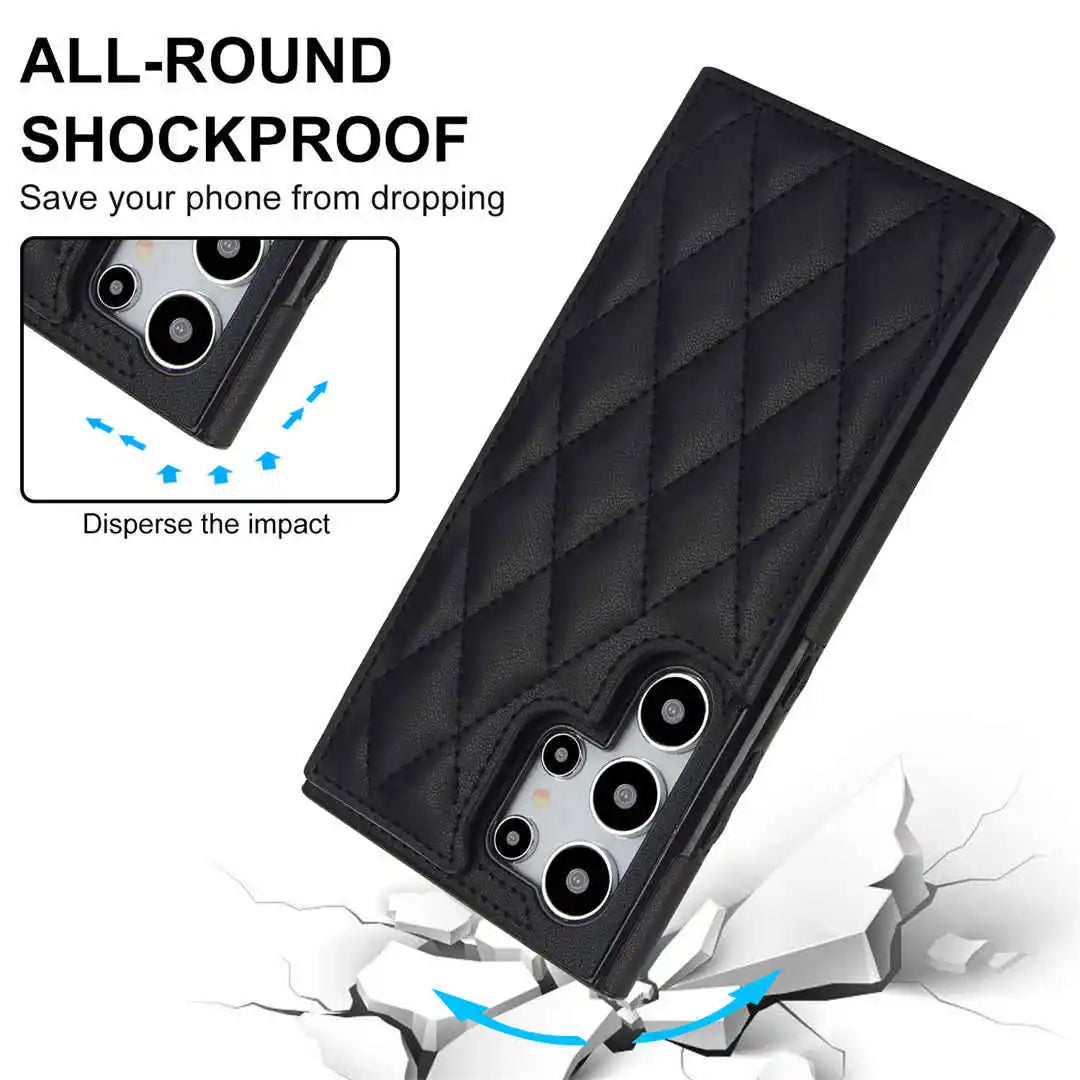 shockproof samsung wallet case